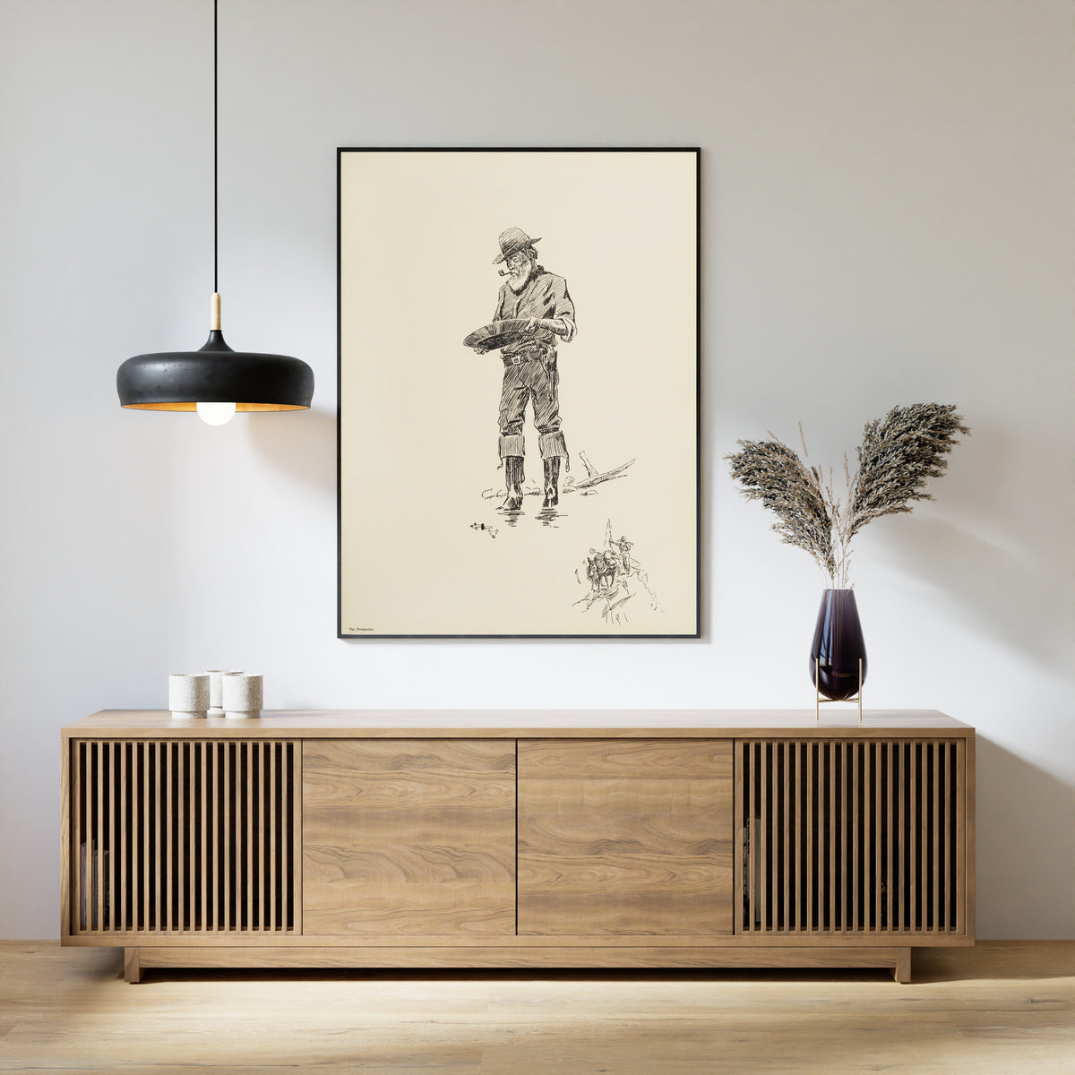 Charles M. Russell — The Prospector | Western Illustration Print