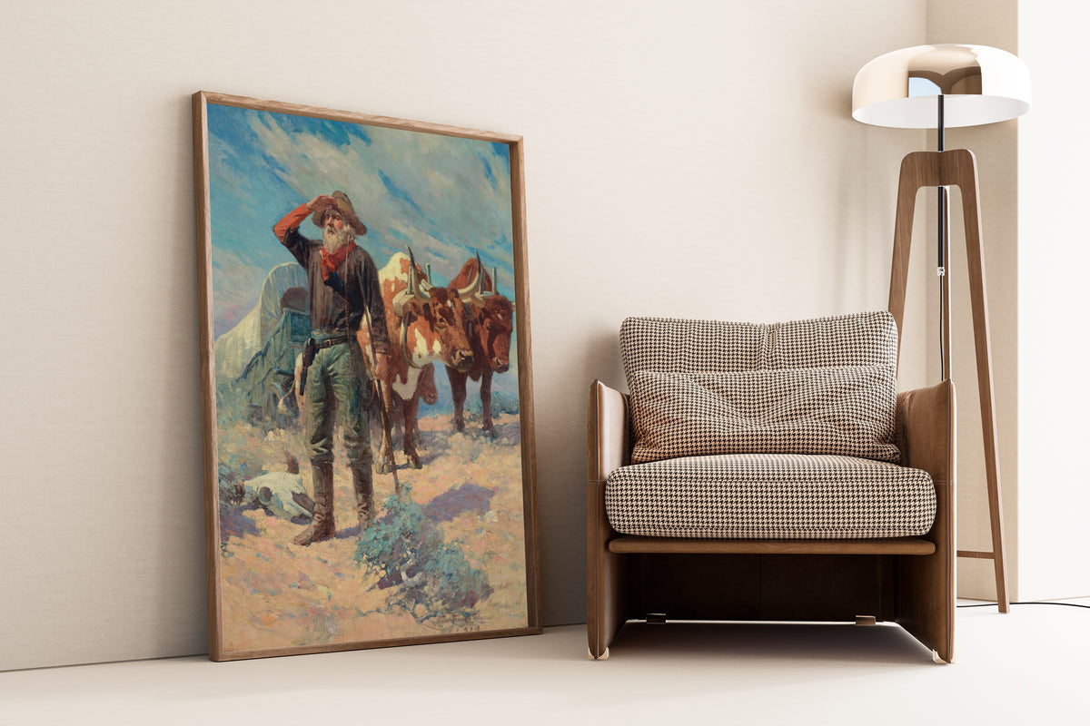Frank Tenney Johnson — The Prospector | Western Art Print