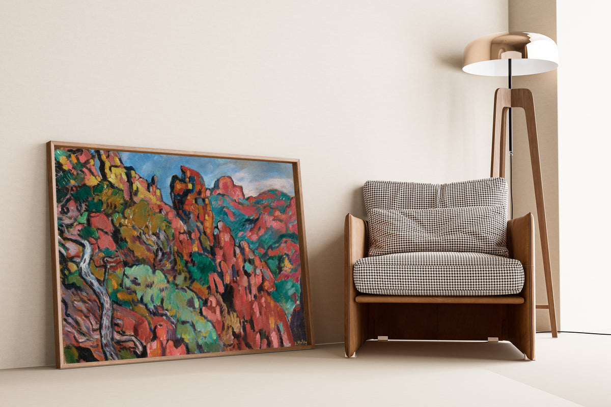 Louis Valtat — The Red Rocks at Anthéor | Fauvist Fine Art Print