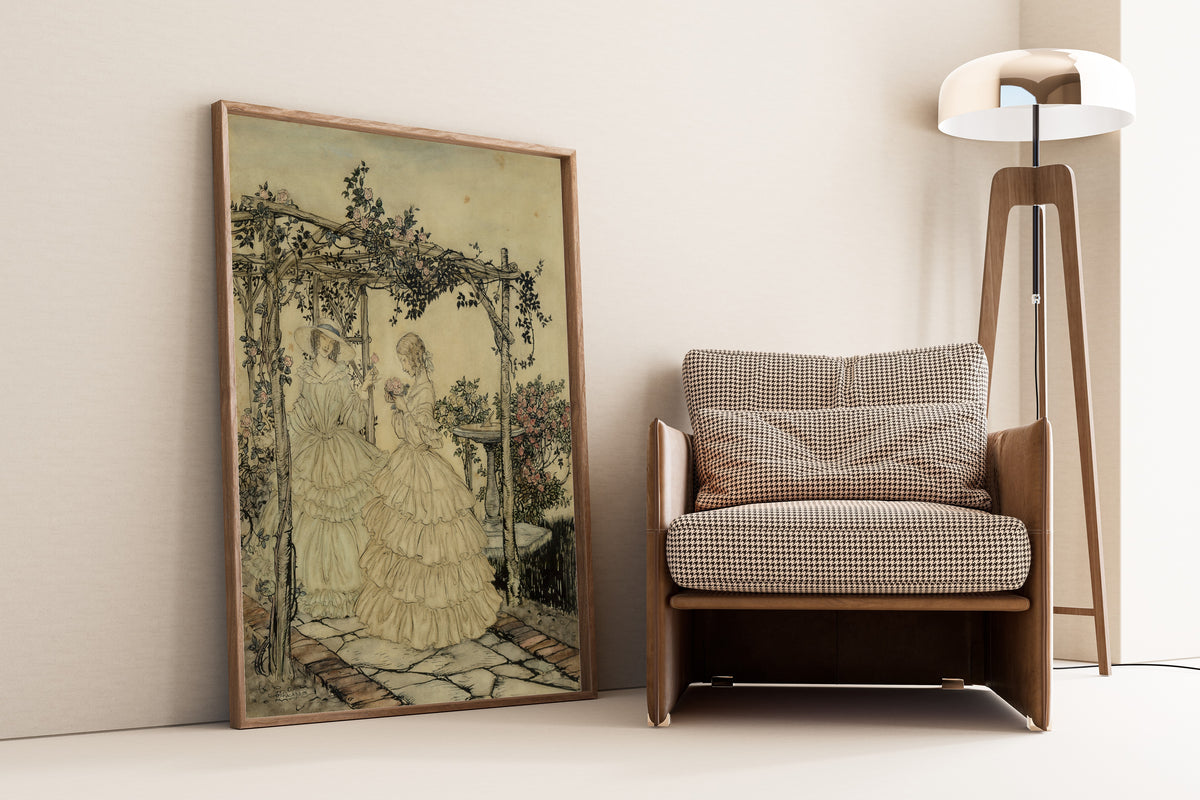 Arthur Rackham — The Rose Garden | Fairy Tale Illustration Print