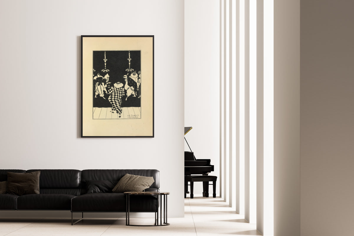 Aubrey Beardsley — The Scarlet Pastorale | Art Nouveau Illustration Print