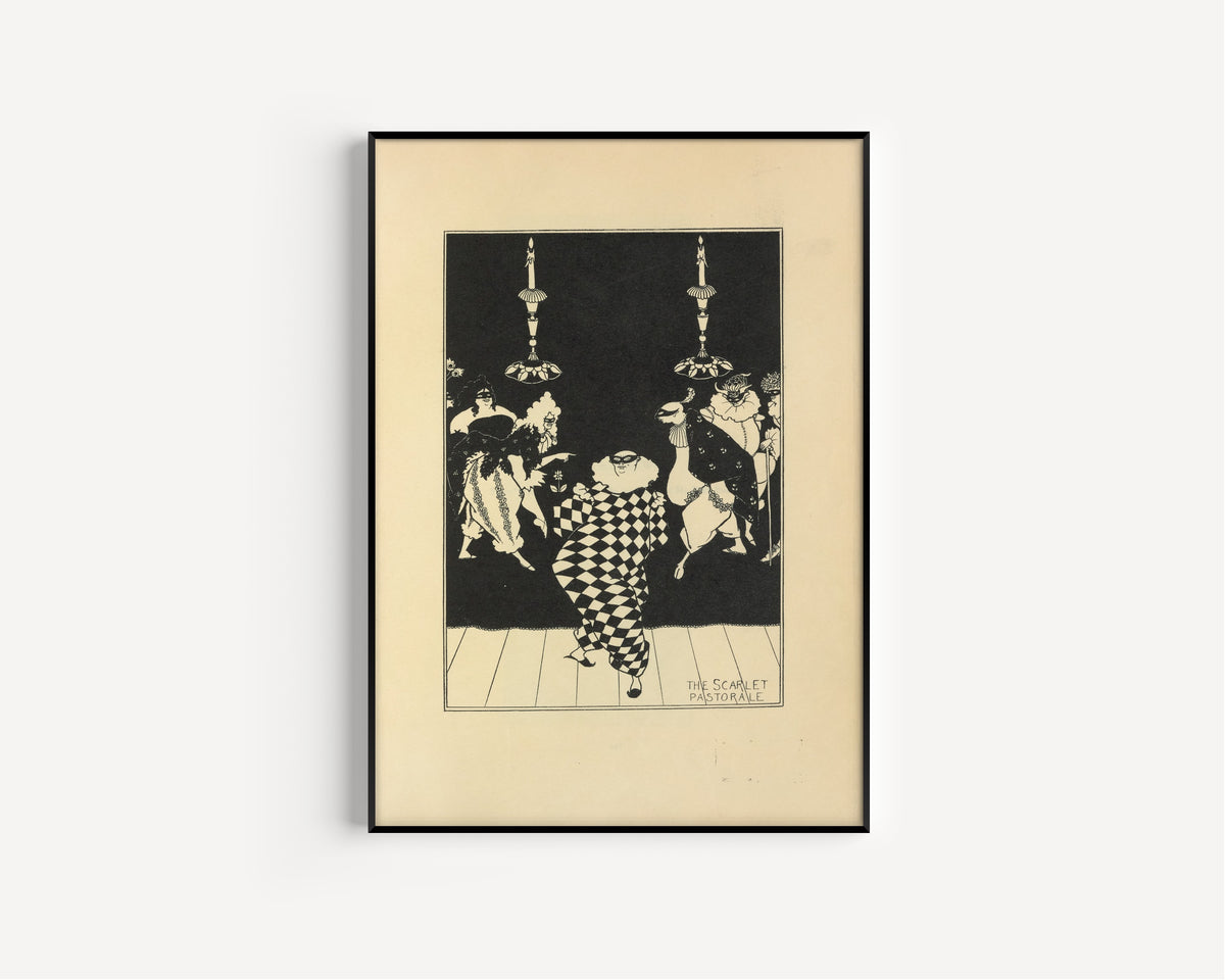 Aubrey Beardsley — The Scarlet Pastorale | Art Nouveau Illustration Print