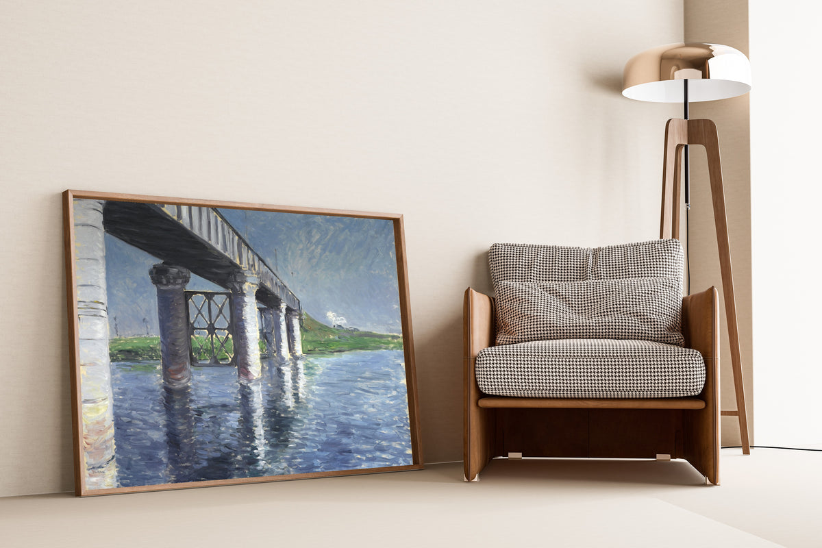 Gustave Caillebotte — The Seine and the Railroad Bridge at Argenteuil | Fine Art Print