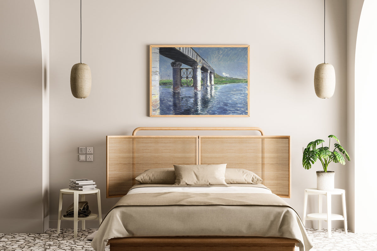 Gustave Caillebotte — The Seine and the Railroad Bridge at Argenteuil | Fine Art Print