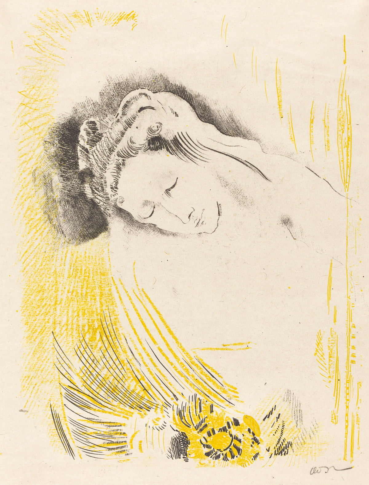 Odilon Redon — The Shulamite | Symbolist Art Print