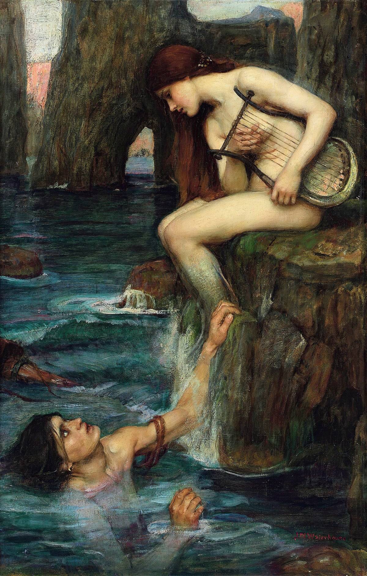 John William Waterhouse — The Siren | Pre-Raphaelite Art Print