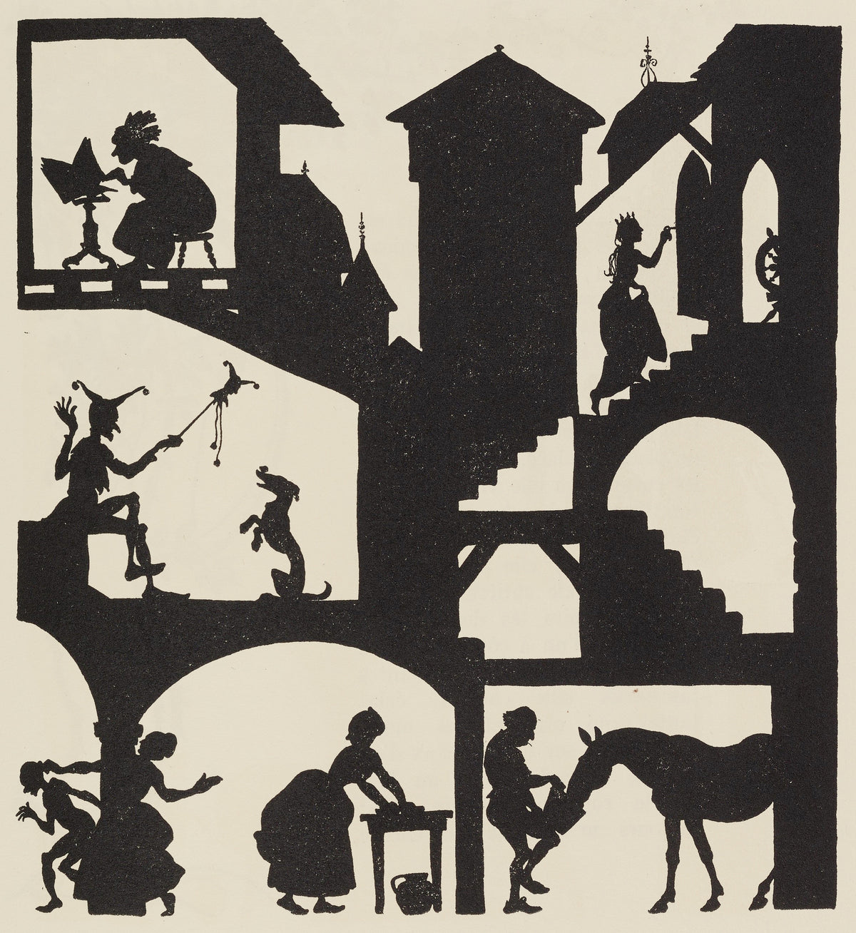 Arthur Rackham — The Sleeping Beauty (Princess on the Tower Stair) | Fairy Tale Illustration Print