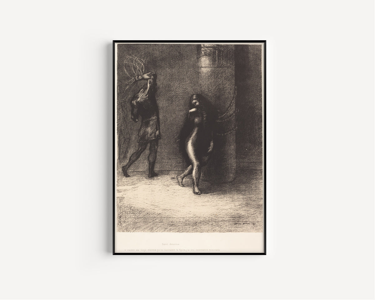 Odilon Redon — The Temptation of Saint Anthony: I Thought I Recognized Ammonaria | Symbolist Art Print