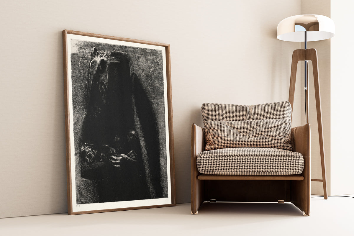 Odilon Redon — The Temptation of Saint Anthony: It Is the Devil | Symbolist Art Print