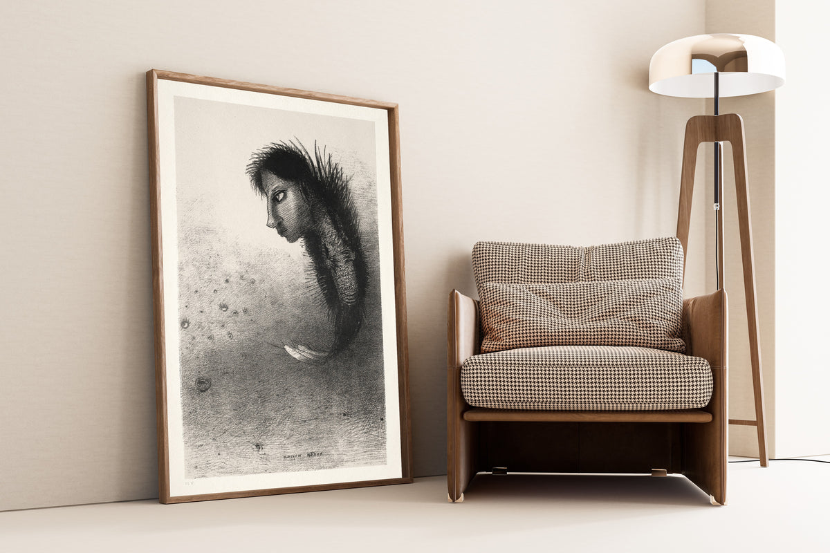 Odilon Redon — The Temptation of Saint Anthony: Then There Appears a Singular Being | Symbolist Art Print