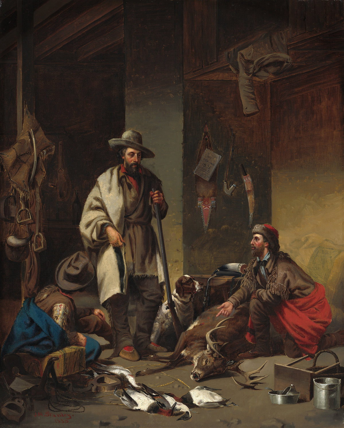 John Mix Stanley — The Trapper's Cabin | Western Art Print
