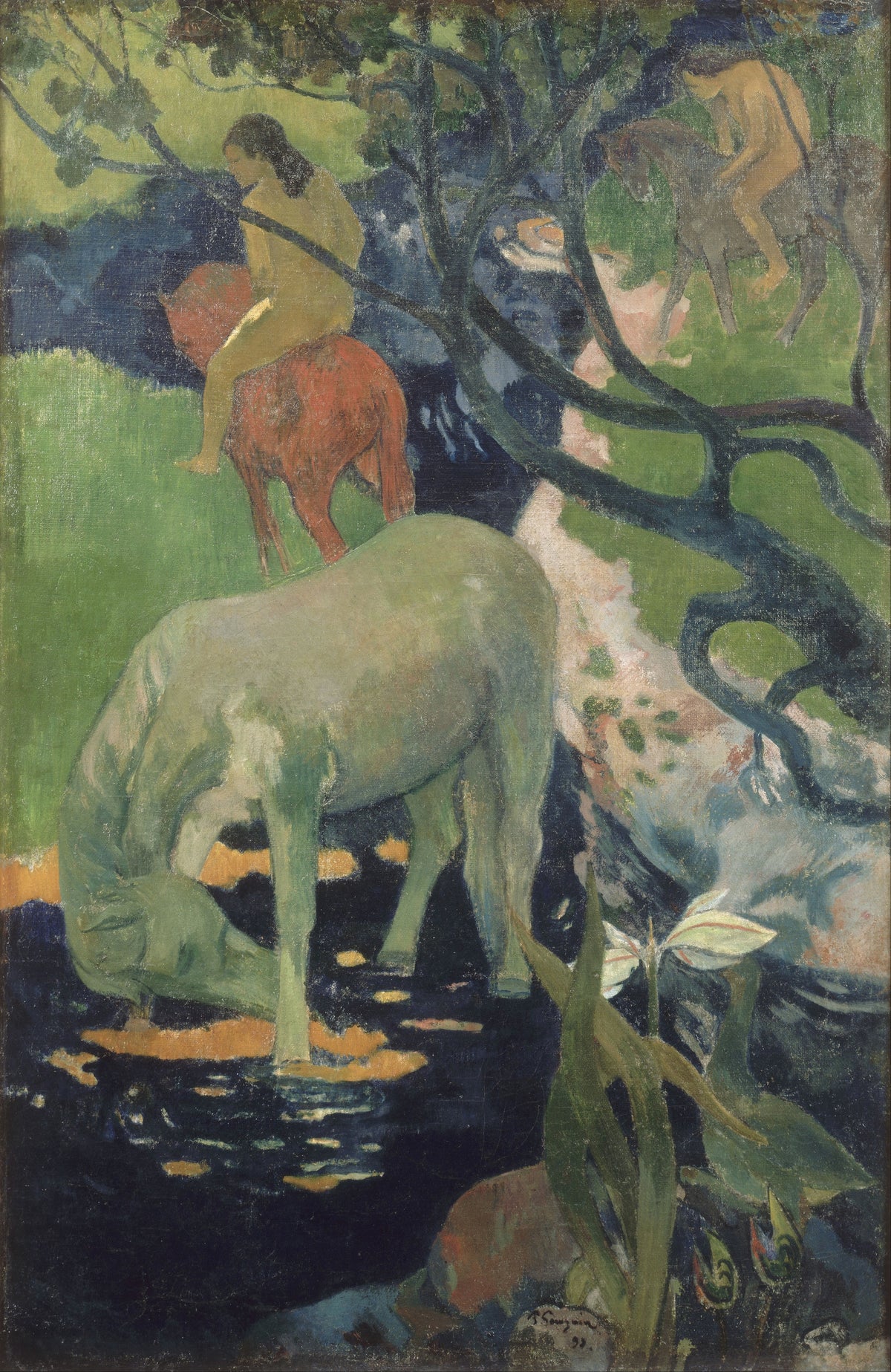 Paul Gauguin — The White Horse | Fine Art Print
