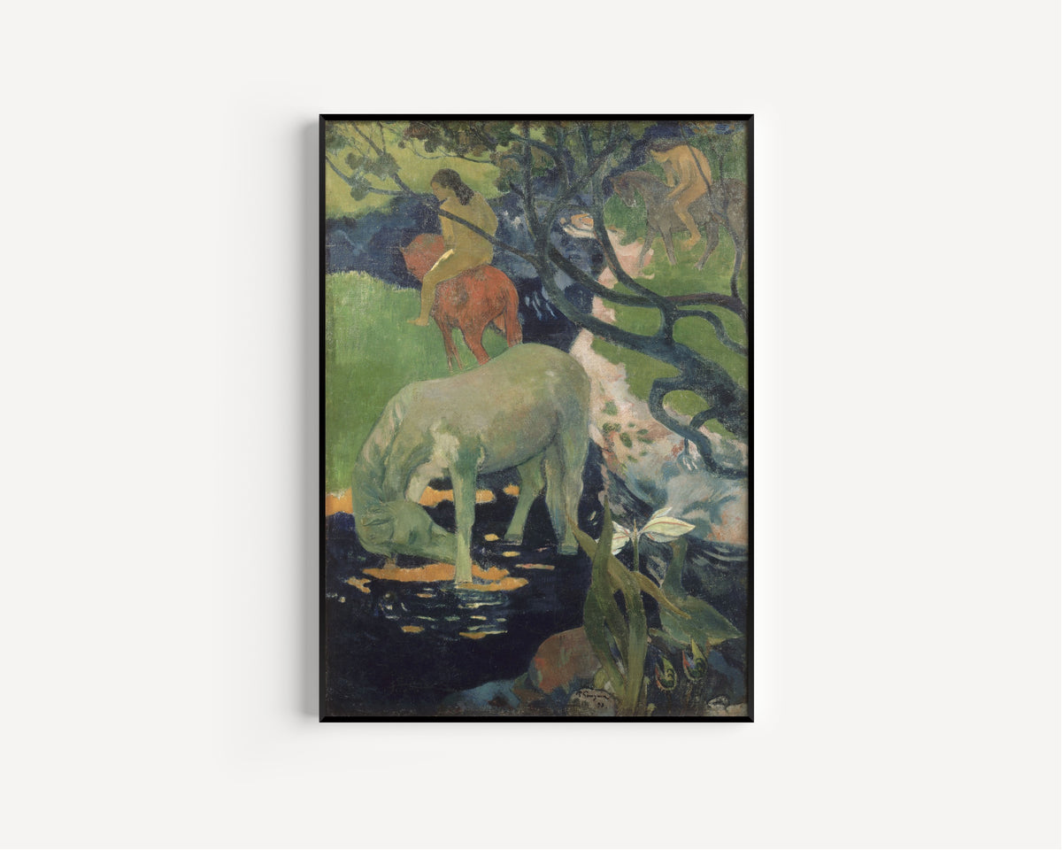 Paul Gauguin — The White Horse | Fine Art Print