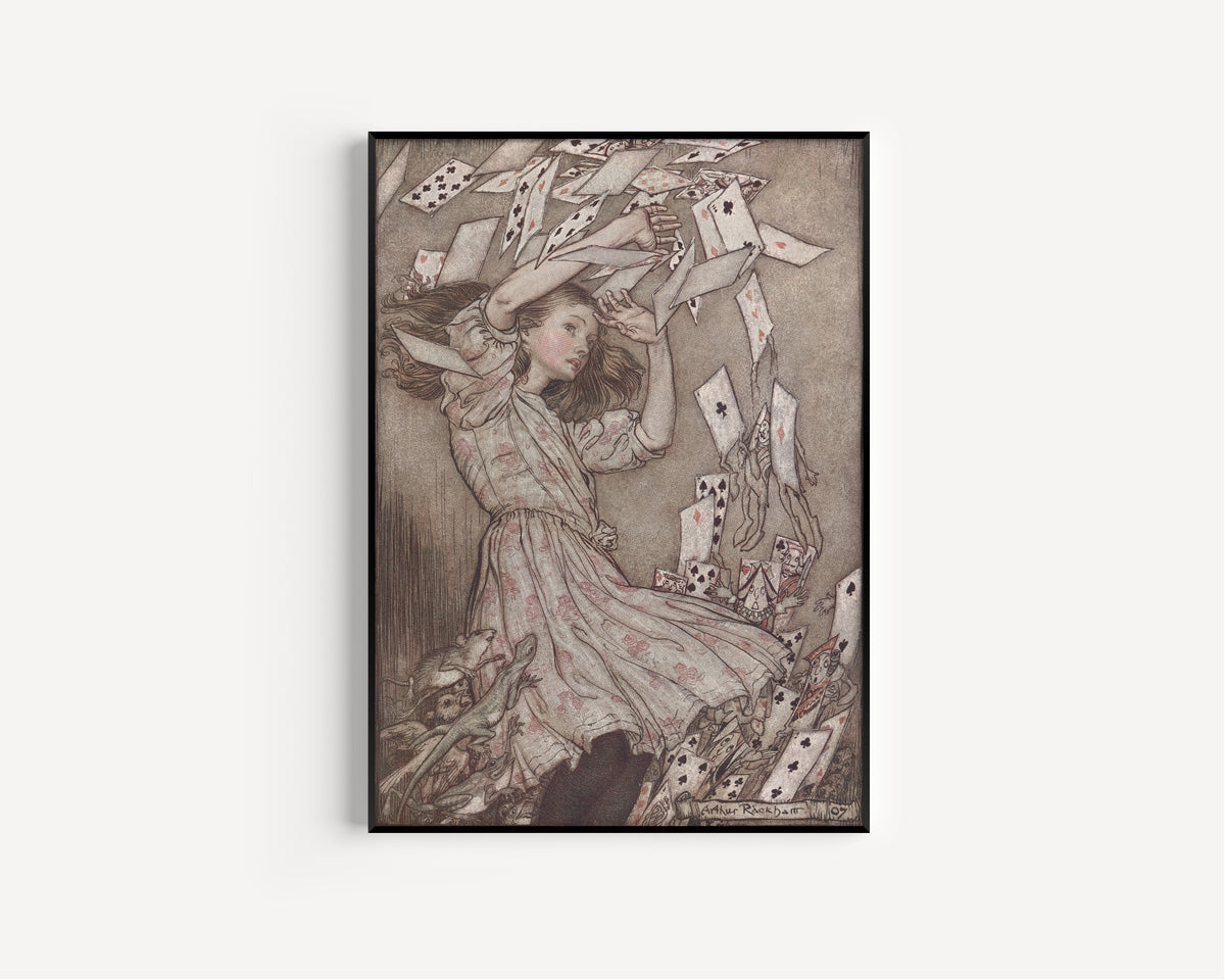 Arthur Rackham — The Whole Pack Rose Up into the Air | Fairy Tale Illustration Print
