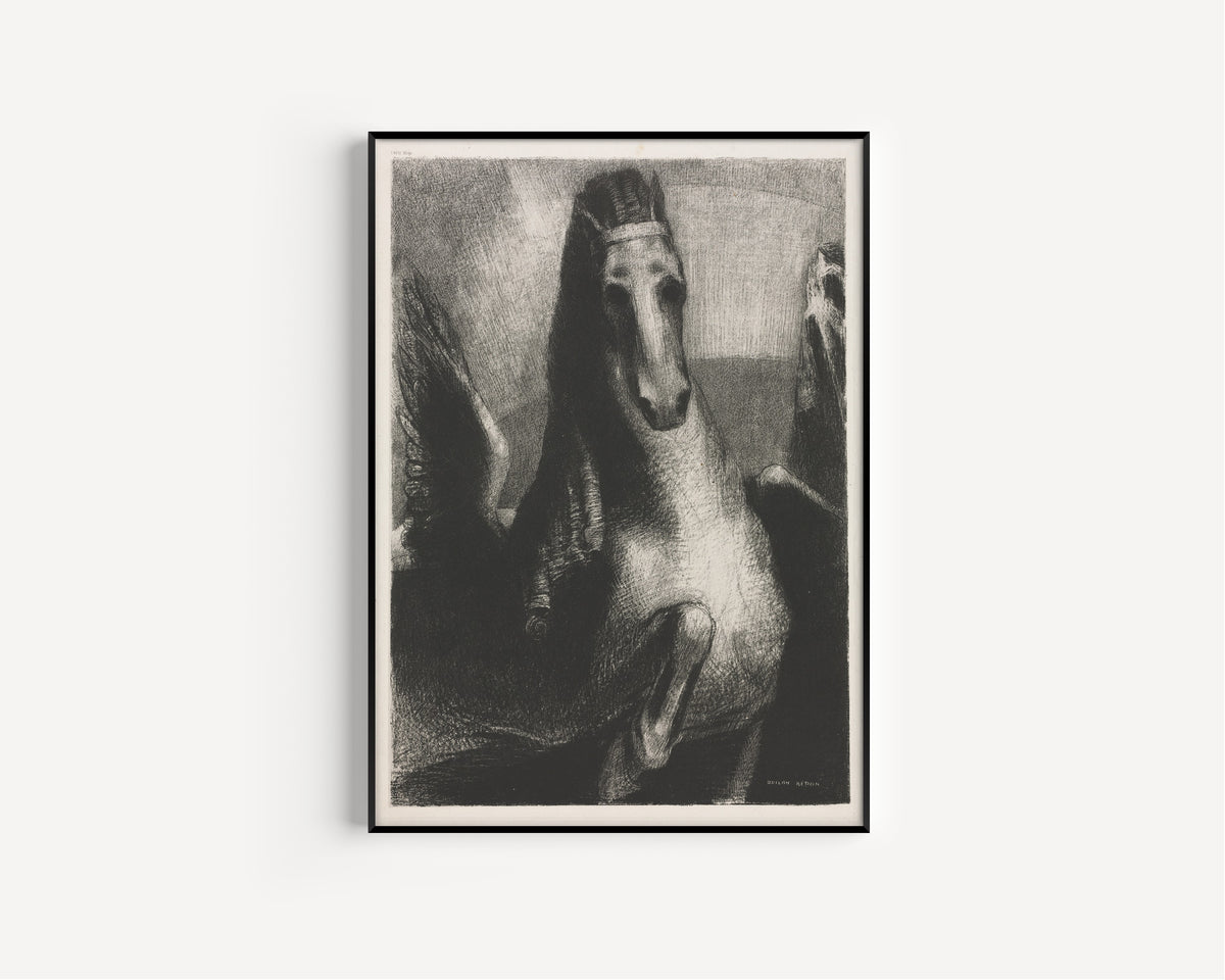 Odilon Redon — The Wing | Symbolist Art Print