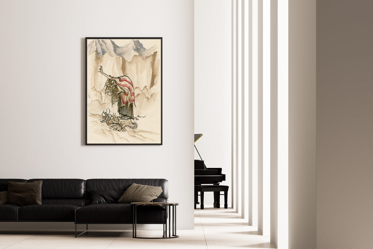 Arthur Rackham — The Witch Sycorax | Shakespeare Illustration Print