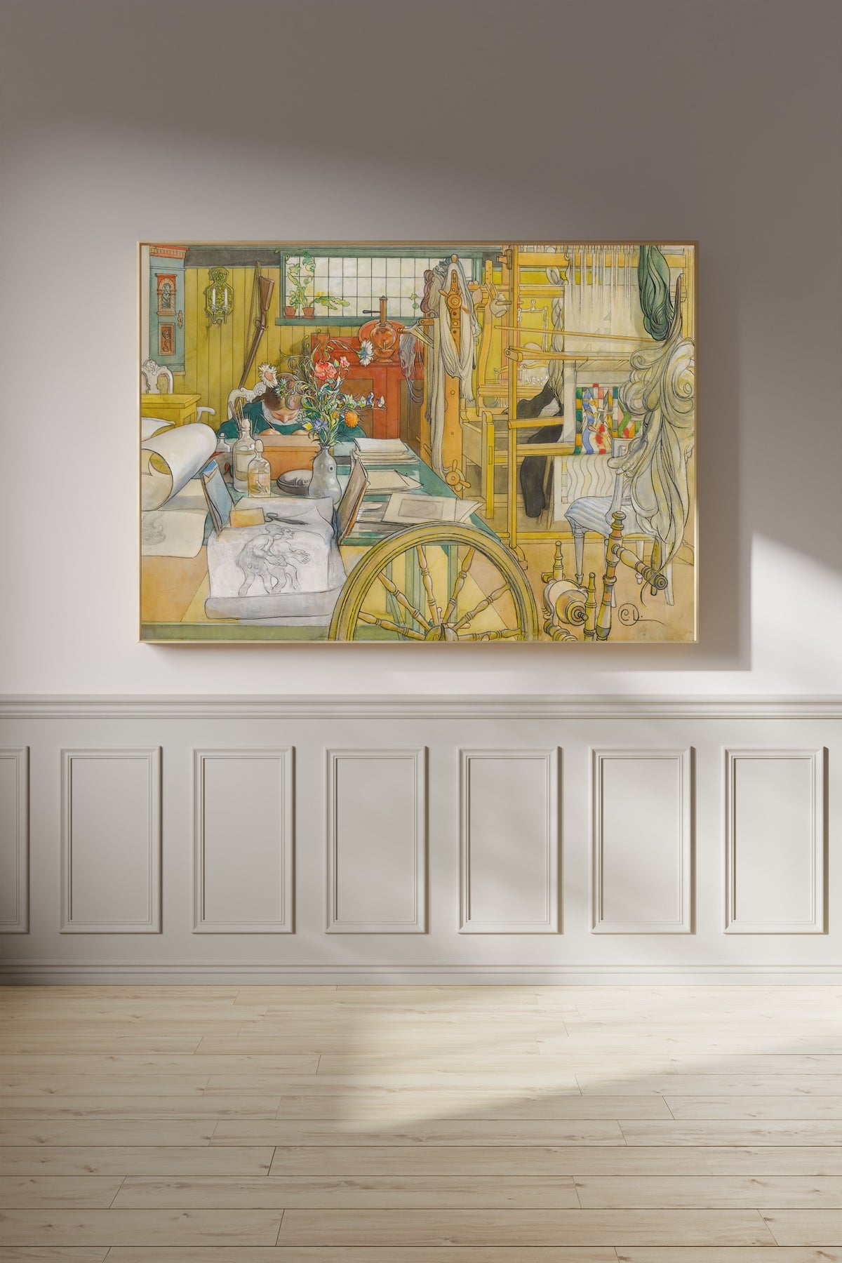 Carl Larsson — The Workshop | Swedish Watercolour Print