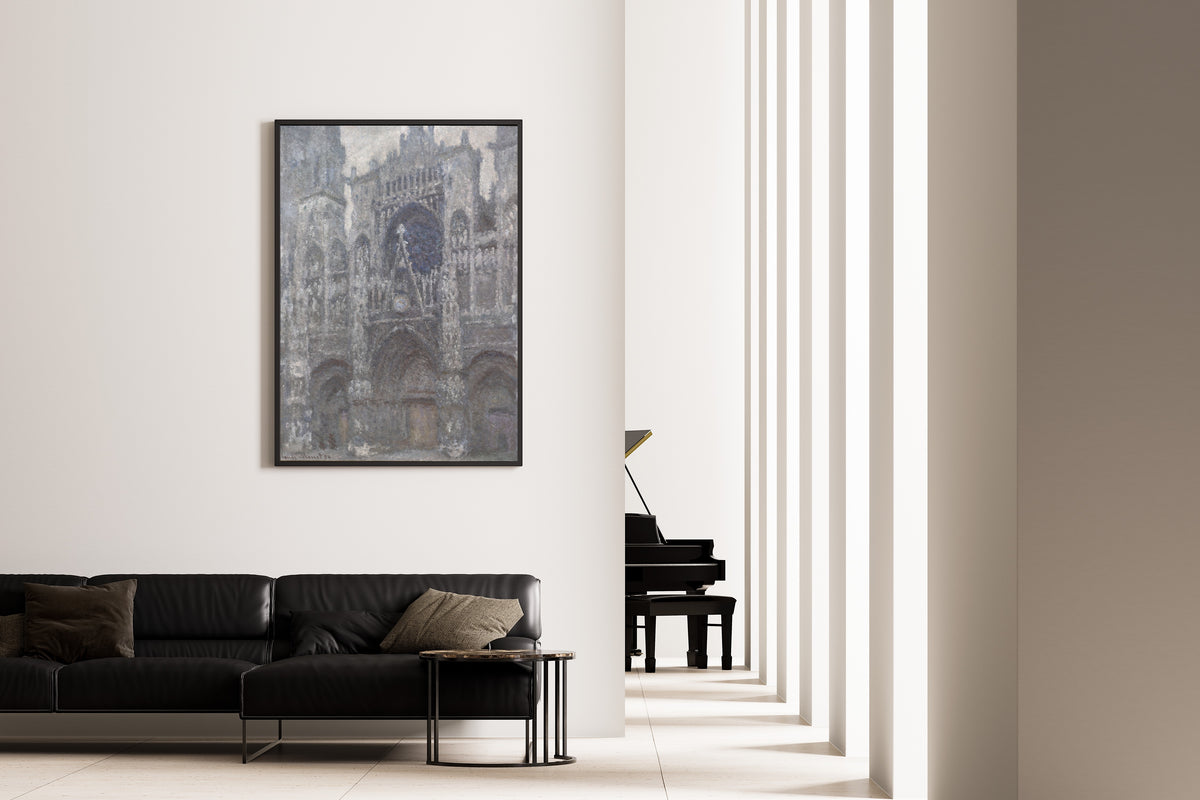 Claude Monet — Rouen Cathedral, the Portal, Grey Weather | Fine Art Print