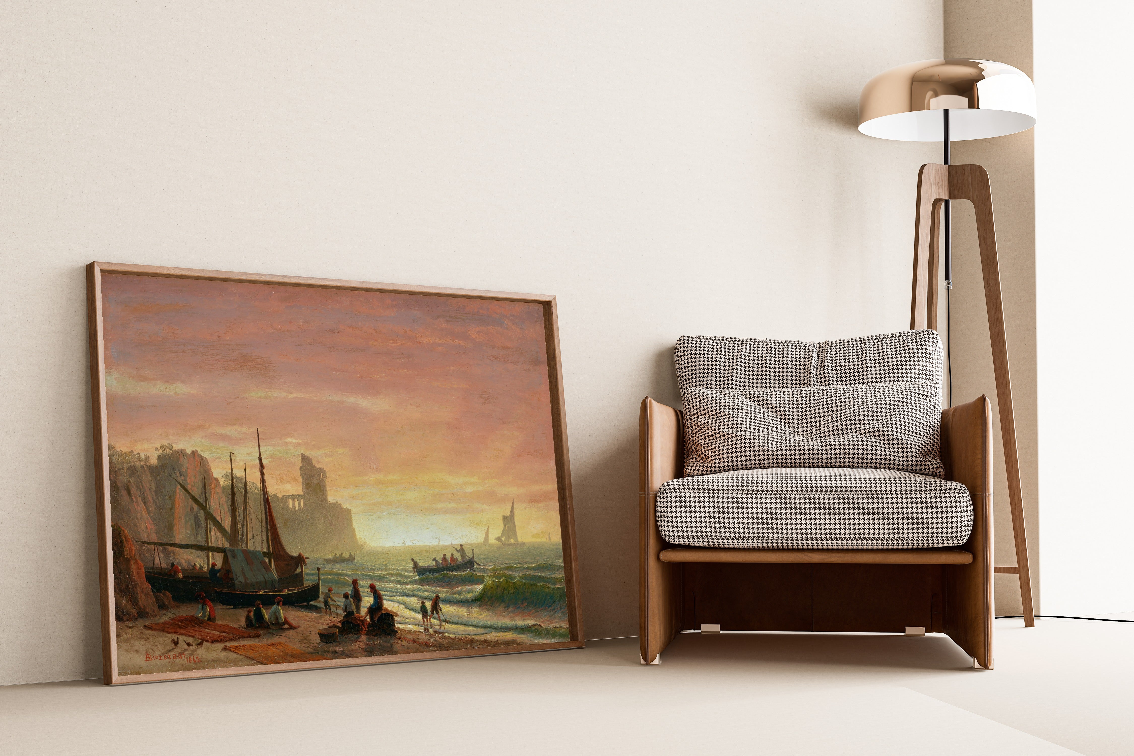 Albert Bierstadt — The Fishing Fleet | Landscape Fine Art Print
