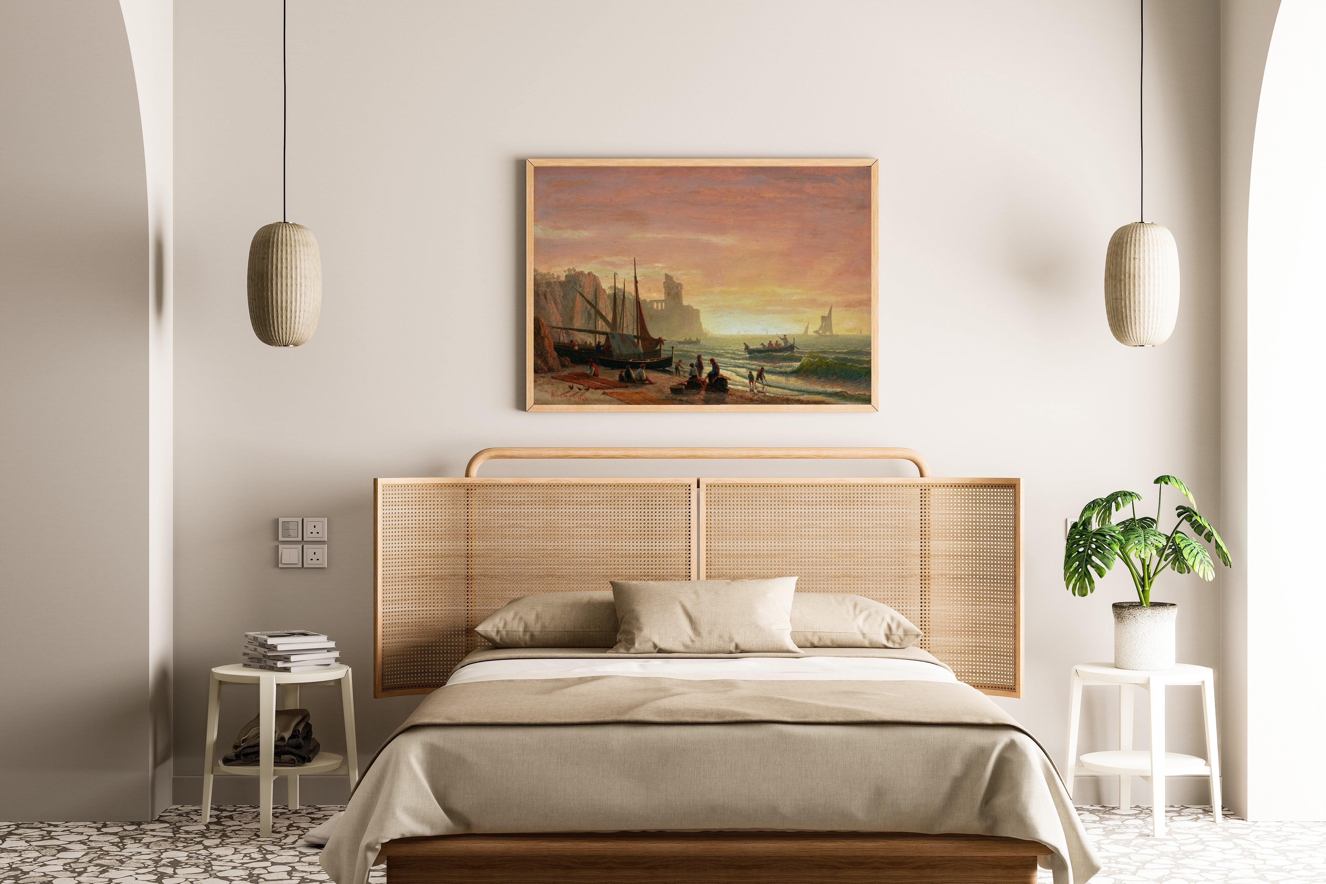 Albert Bierstadt — The Fishing Fleet | Landscape Fine Art Print
