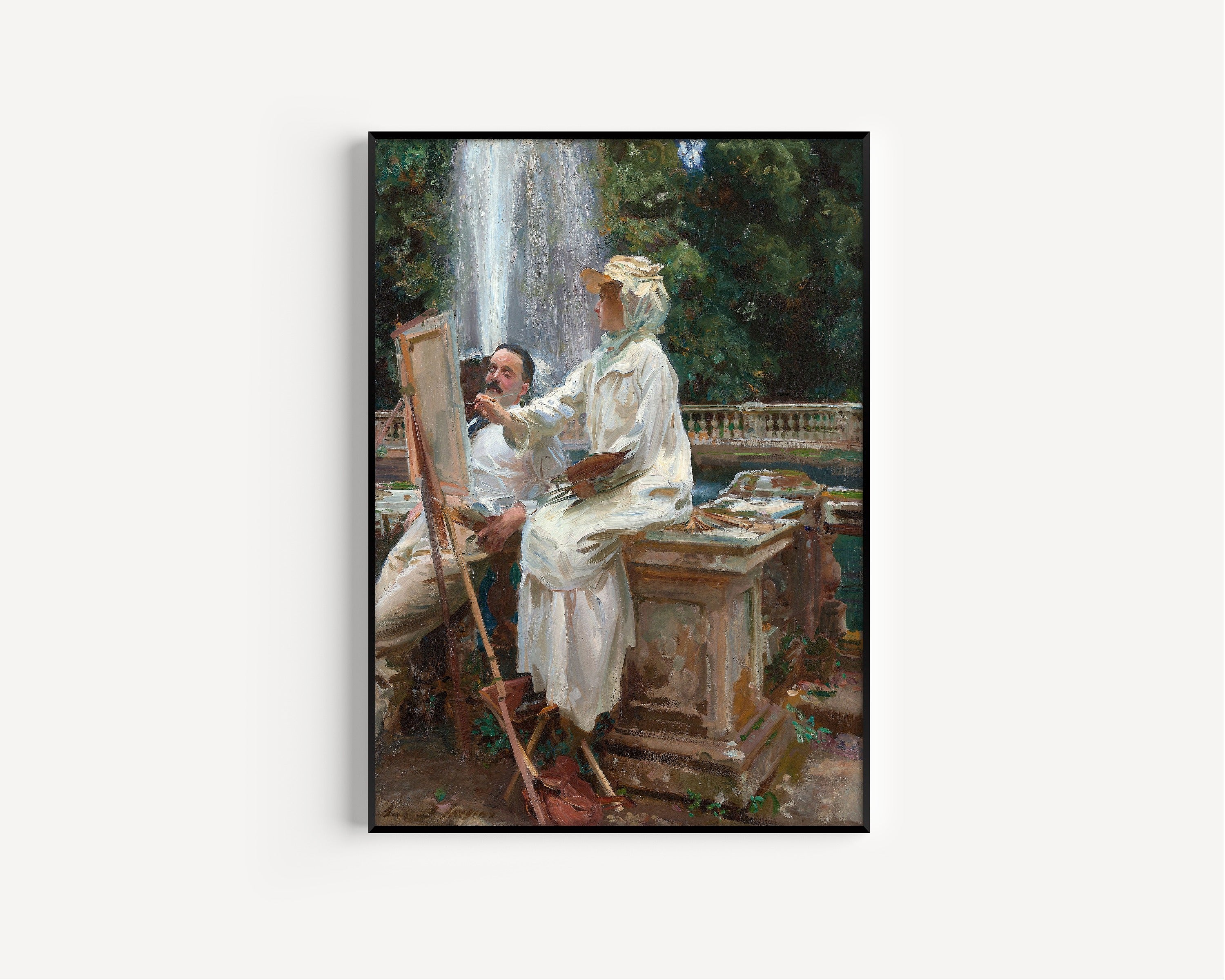 John Singer Sargent — The Fountain, Villa Torlonia, Frascati | Fine Art Print