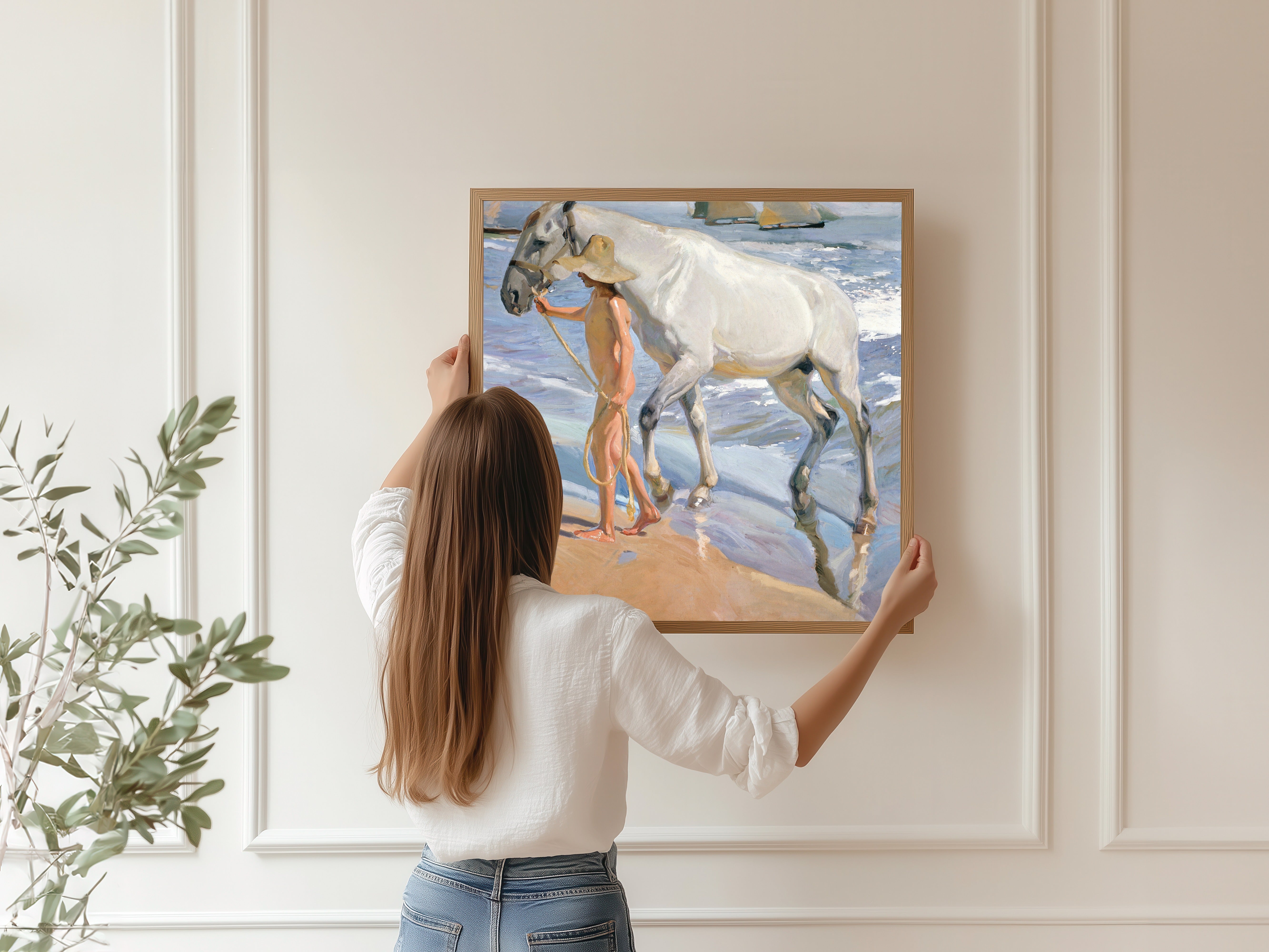 Joaquín Sorolla — The Horse's Bath | Fine Art Print