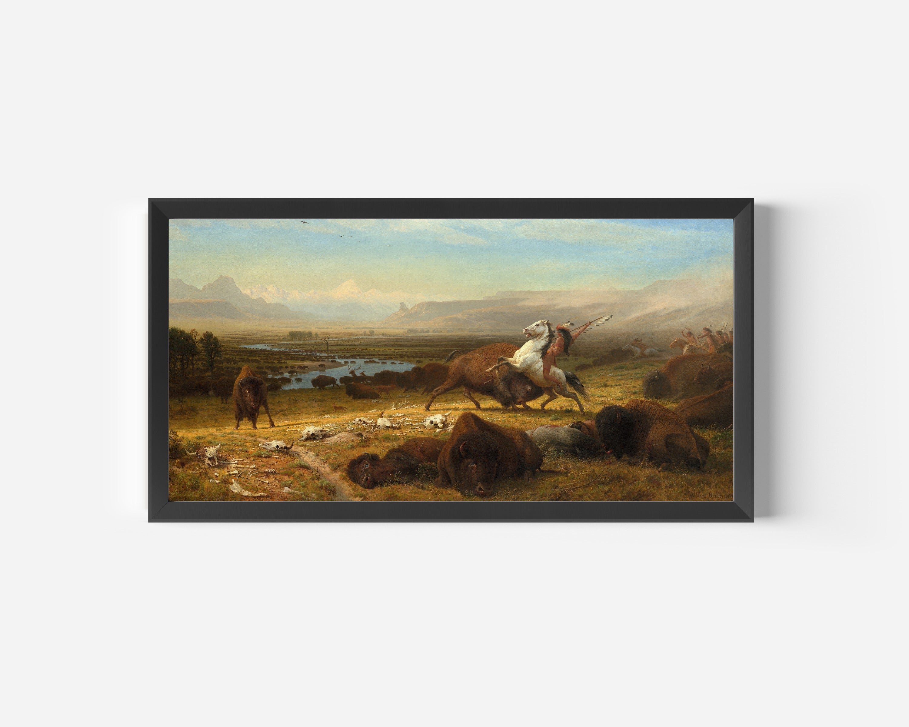 Albert Bierstadt — The Last of the Buffalo | Landscape Fine Art Print
