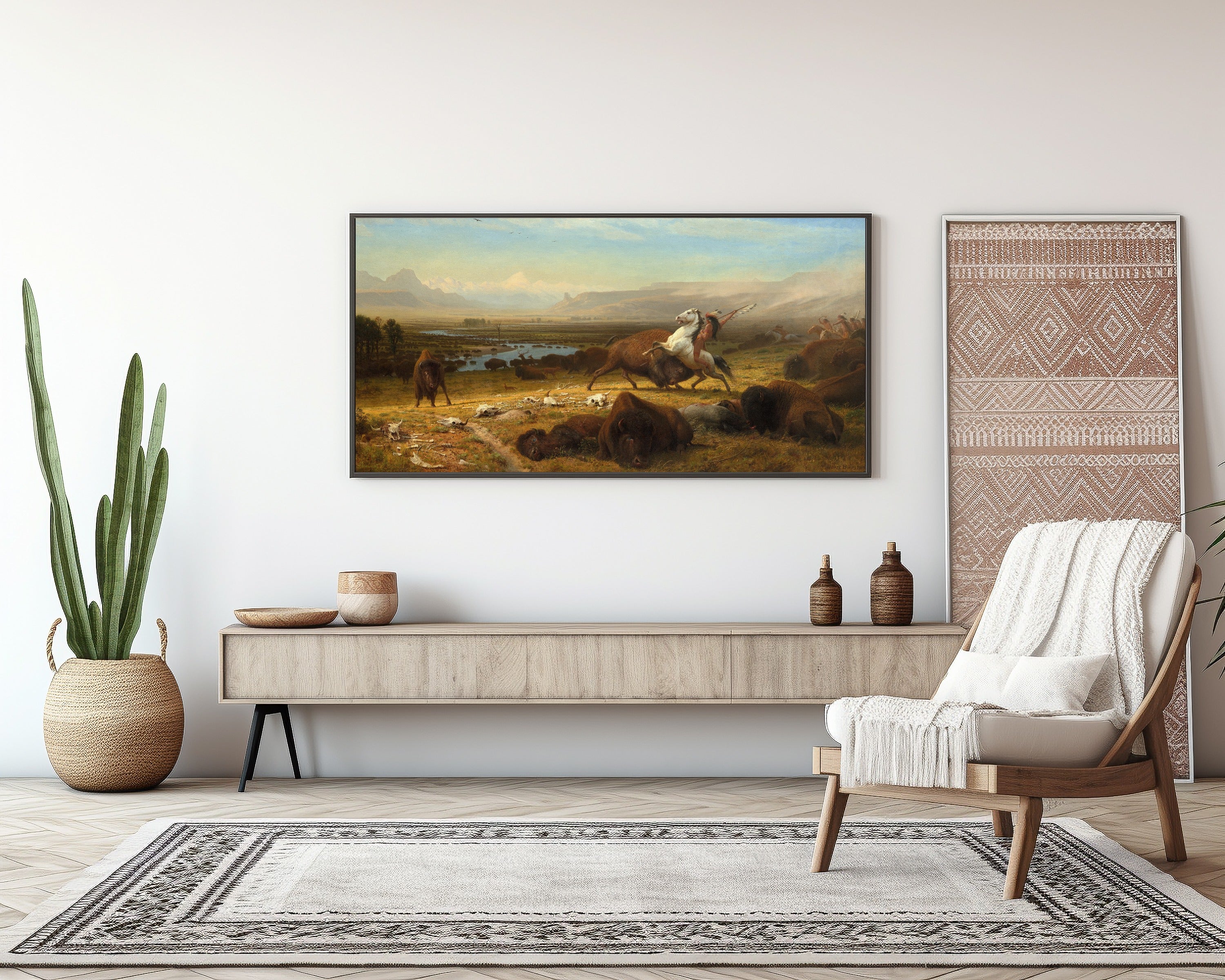 Albert Bierstadt — The Last of the Buffalo | Landscape Fine Art Print