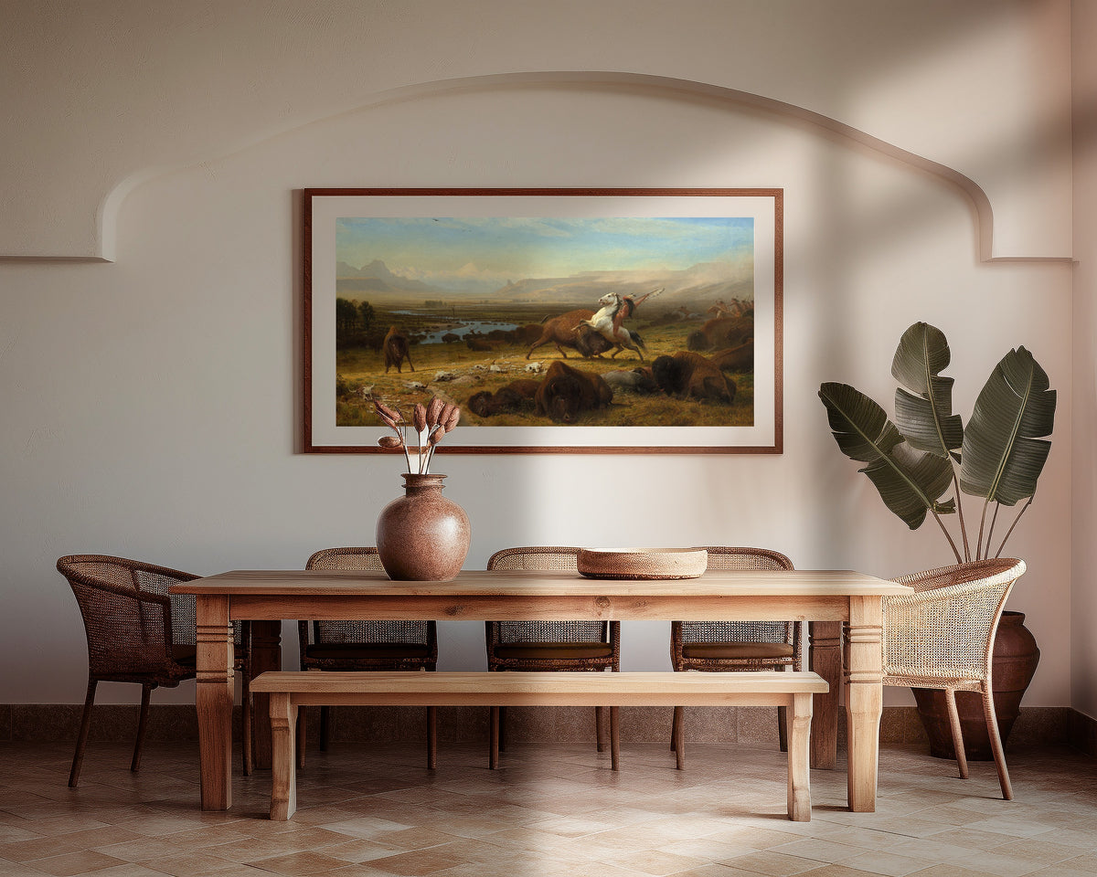 Albert Bierstadt — The Last of the Buffalo | Landscape Fine Art Print