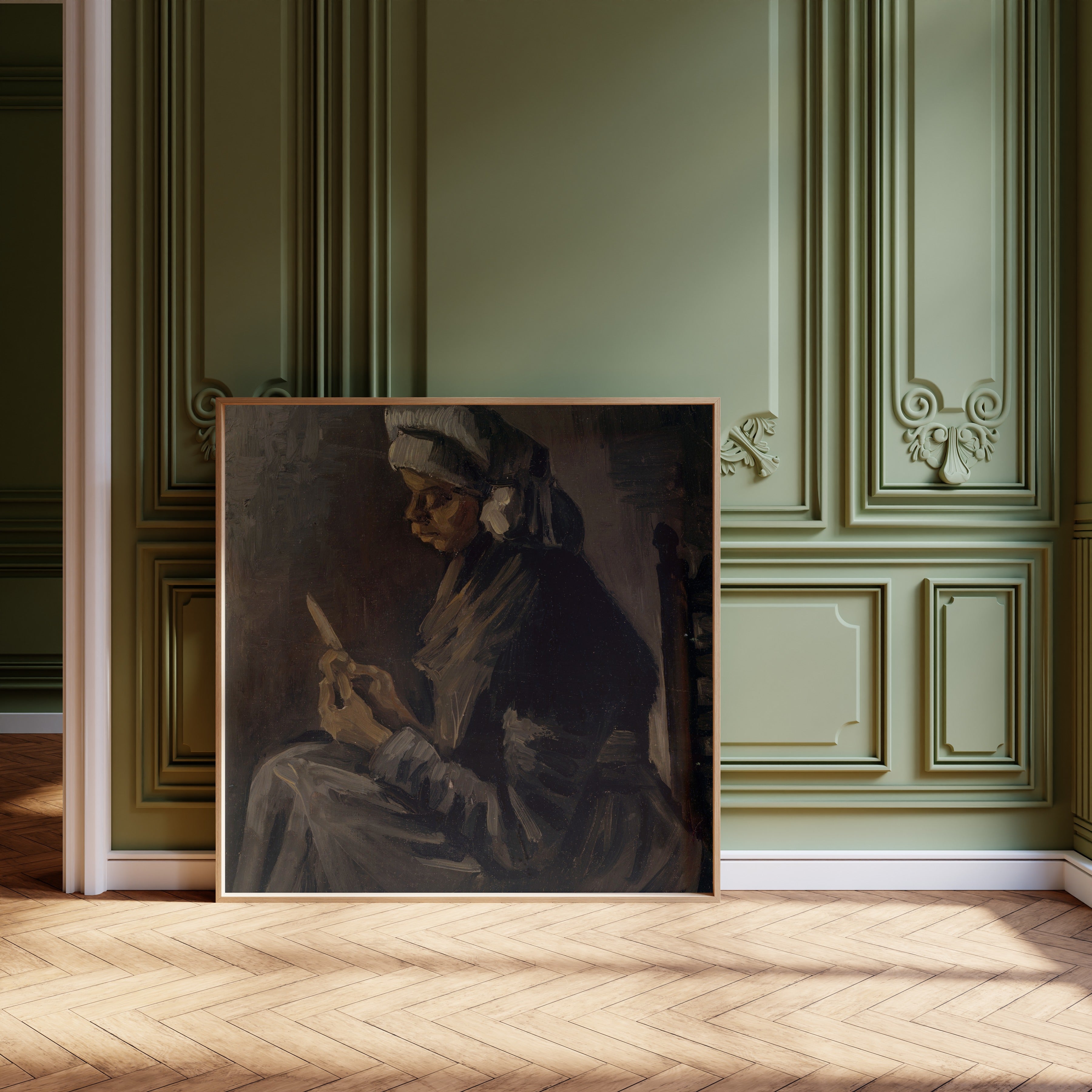 Vincent van Gogh — Peasant Woman Peeling Potatoes | Fine Art Print