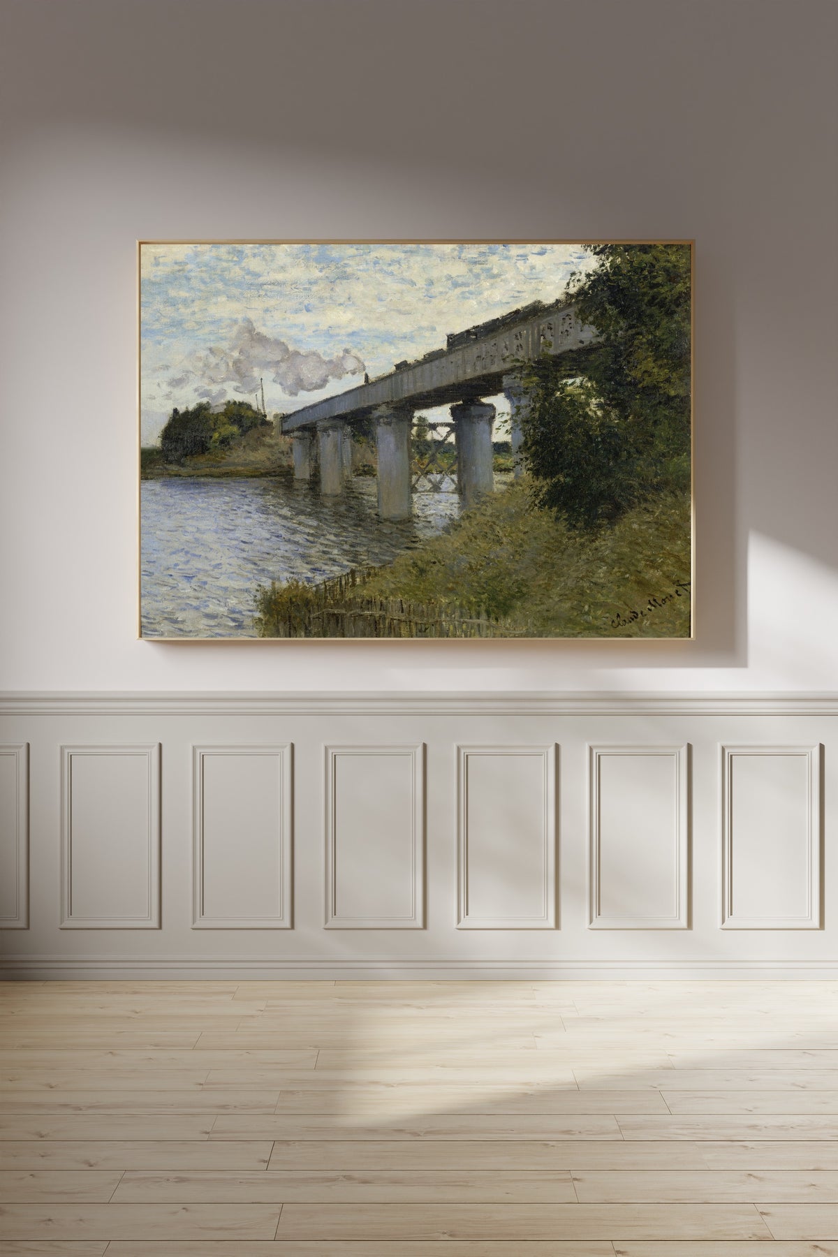 Claude Monet — The Railroad Bridge in Argenteuil | Fine Art Print