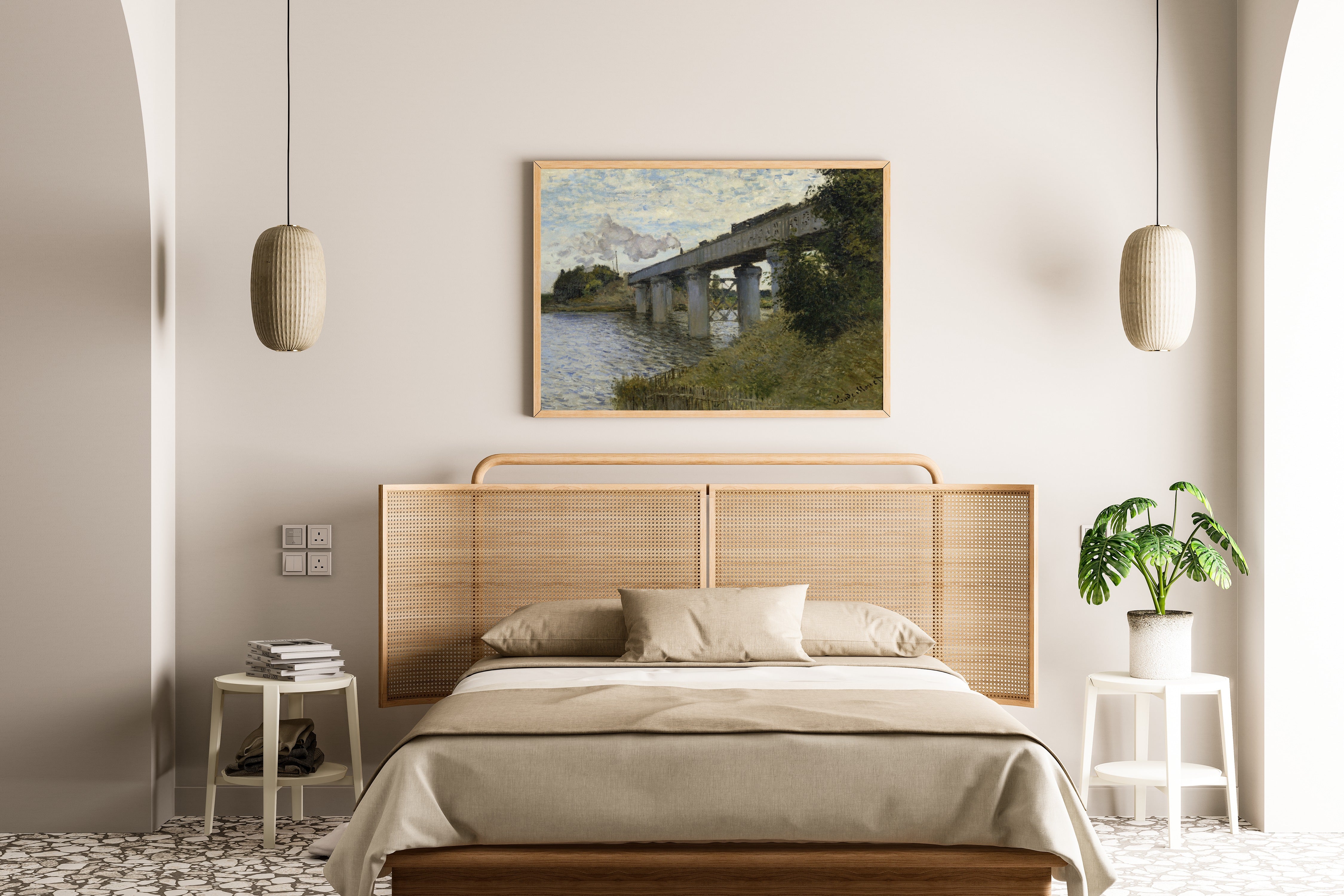 Claude Monet — The Railroad Bridge in Argenteuil | Fine Art Print