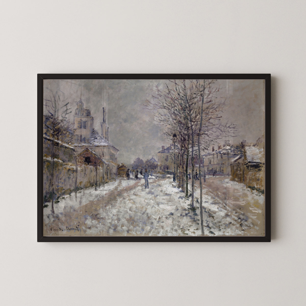 Claude Monet — The Snow-Covered Boulevard de Pontoise in Argenteuil | Fine Art Print