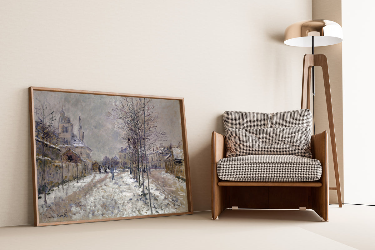 Claude Monet — The Snow-Covered Boulevard de Pontoise in Argenteuil | Fine Art Print