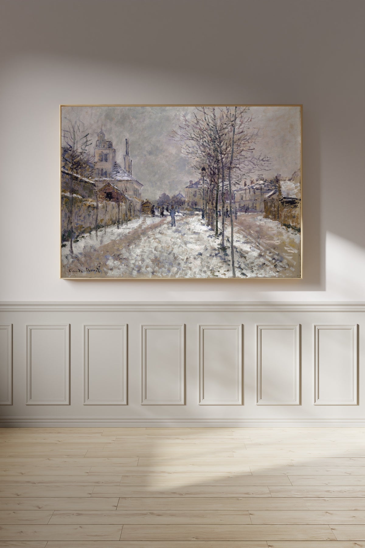 Claude Monet — The Snow-Covered Boulevard de Pontoise in Argenteuil | Fine Art Print