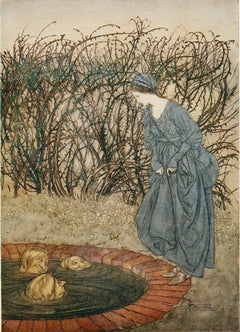 Arthur Rackham — They Thanked Her and Said Good-Bye | Fairy Tale Illustration Print