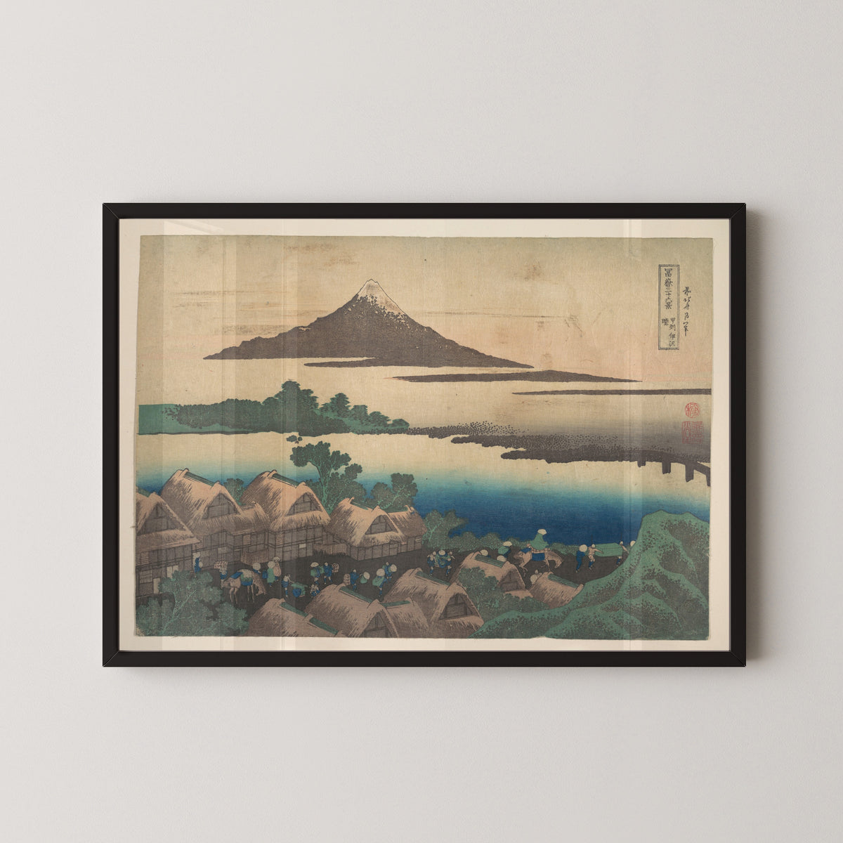 Katsushika Hokusai — Thirty-six Views of Mount Fuji: Dawn at Isawa in Kai Province | Japanese Woodblock Print (Ukiyo-e)