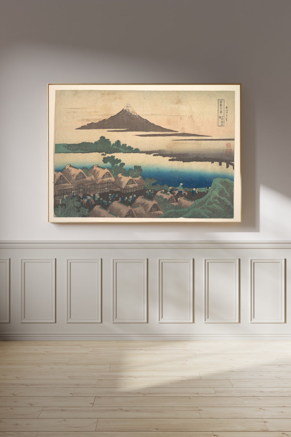 Katsushika Hokusai — Thirty-six Views of Mount Fuji: Dawn at Isawa in Kai Province | Japanese Woodblock Print (Ukiyo-e)