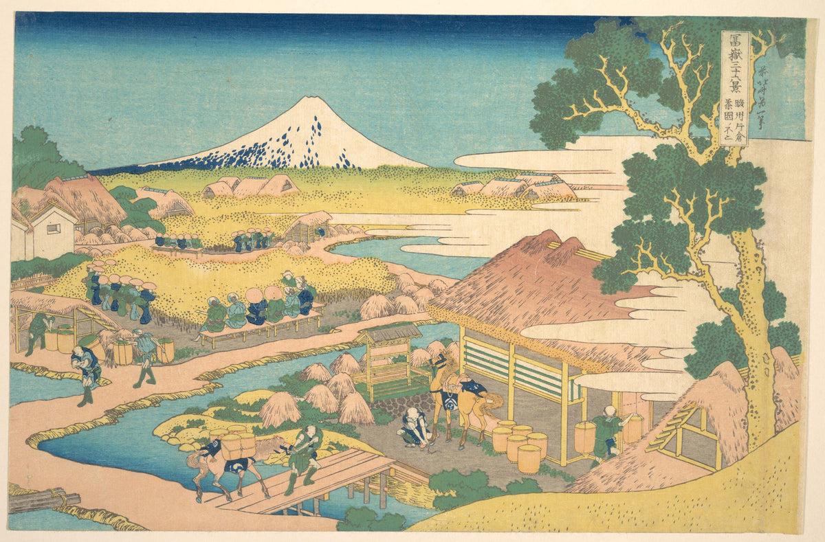 Katsushika Hokusai — Thirty-six Views of Mount Fuji: Fuji from the Katakura Tea Fields in Suruga | Japanese Woodblock Print (Ukiyo-e)