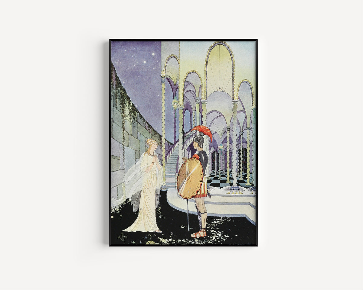 Virginia Frances Sterrett — ‘Thou hast slain the monster,’ cried Ariadne, clasping her hands | Fairy Tale Illustration Print
