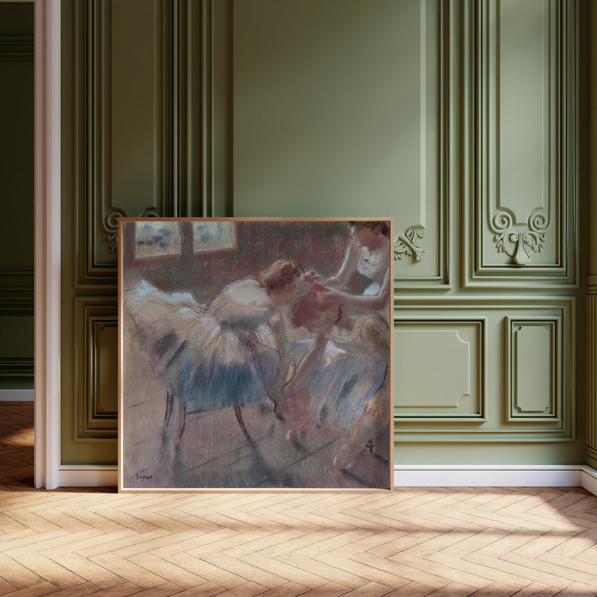 Edgar Degas — Three Dancers Preparing for Class | Fine Art Print