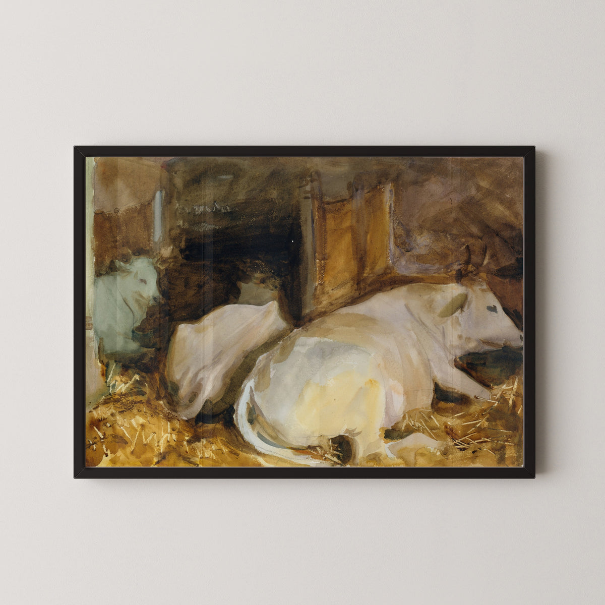 John Singer Sargent — Three Oxen | Fine Art Print