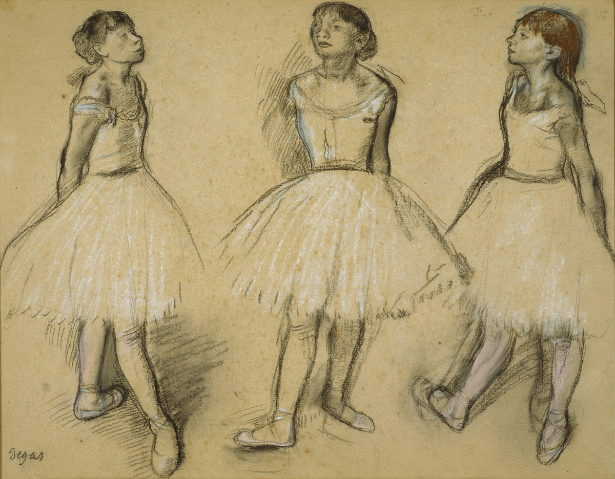 Edgar Degas — Three Studies of a Dancer in Fourth Position | Fine Art Print
