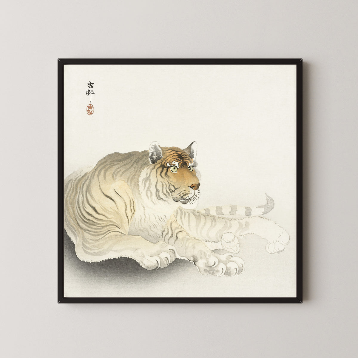 Ohara Koson — Tiger | Japanese Bird & Flower Woodblock Print