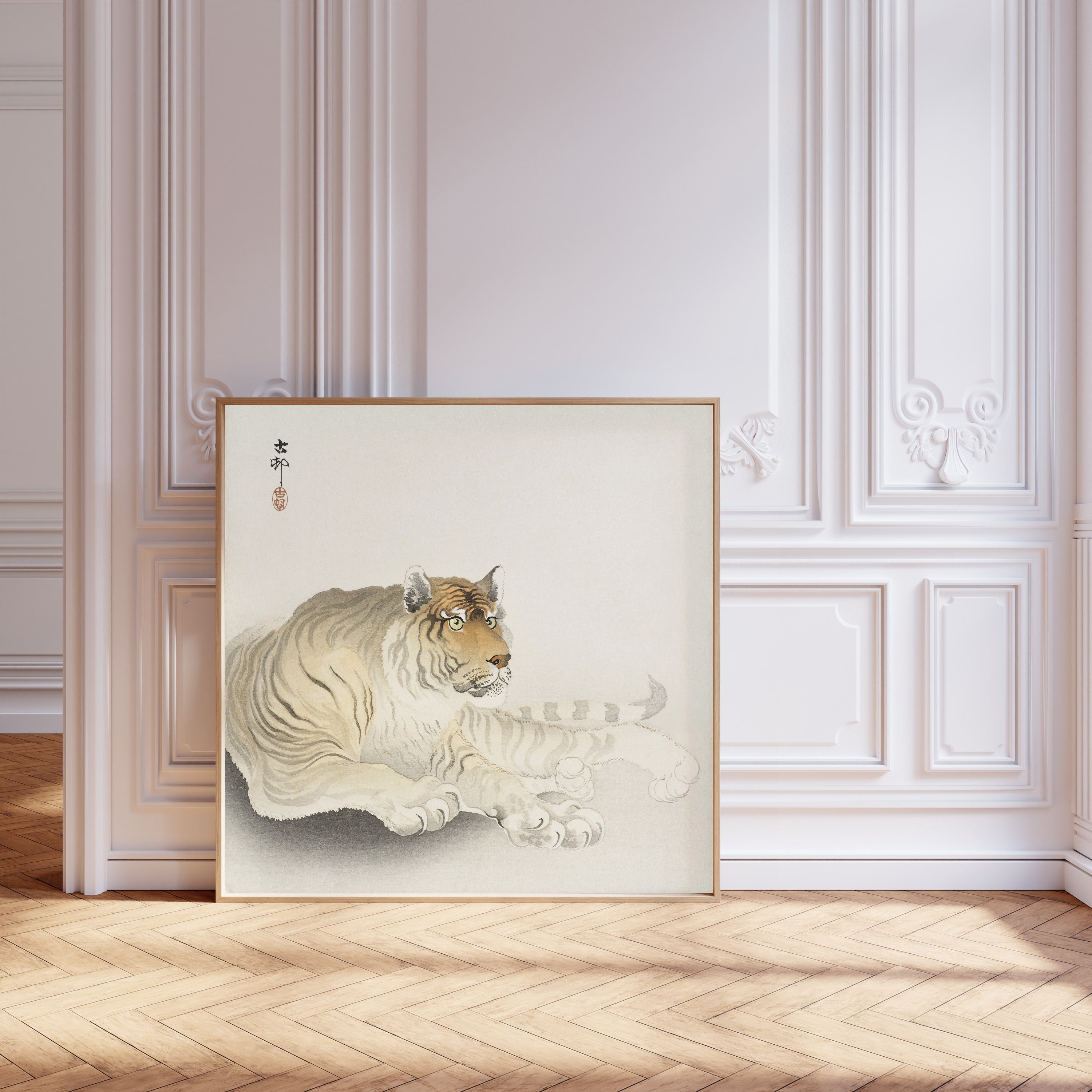 Ohara Koson — Tiger | Japanese Bird & Flower Woodblock Print