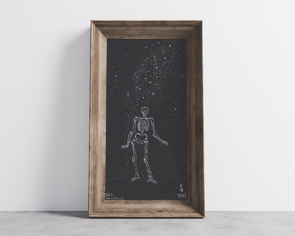 Karl Wiener — Tod und Sternenhimmel (Death and the Starry Sky) | Surreal Art Print