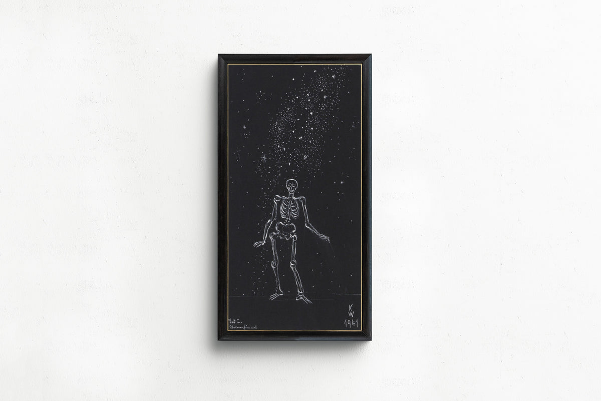 Karl Wiener — Tod und Sternenhimmel (Death and the Starry Sky) | Surreal Art Print