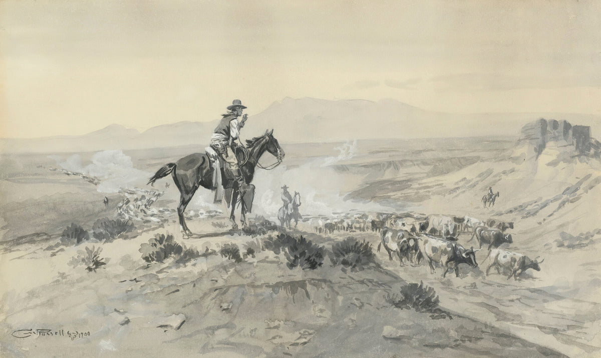 Charles M. Russell — Trail Boss | Western Art Print
