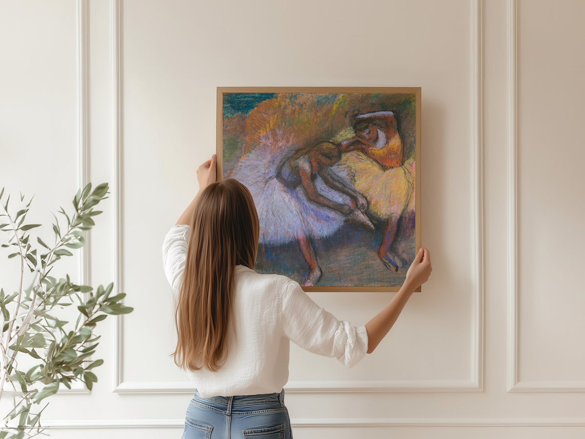 Edgar Degas — Two Dancers (Tying a Slipper) | Fine Art Print