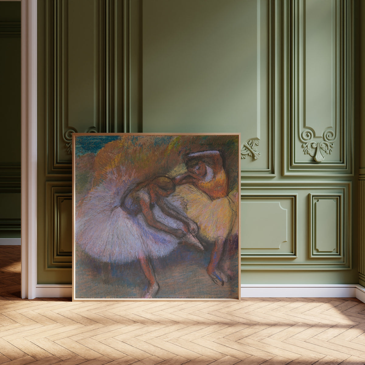Edgar Degas — Two Dancers (Tying a Slipper) | Fine Art Print